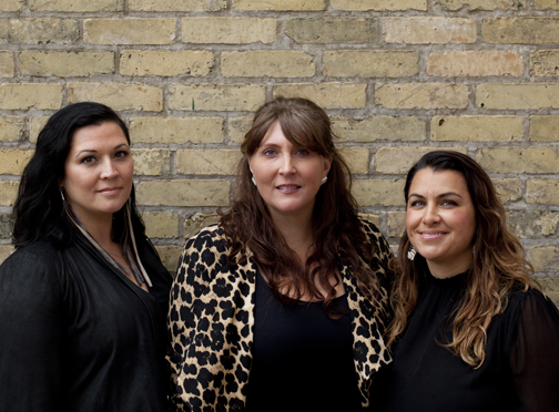 GLAM Group Photo: Heather Igloliorte, Carla Taunton, and Julie Nagam