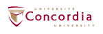 Logo for Concordia University in Montreal