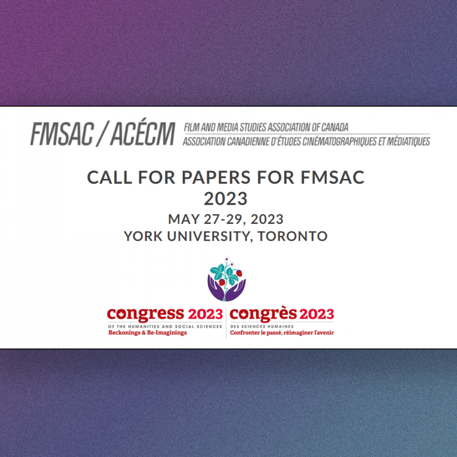 A promotional graphic showing a logo that says FMSAC and another that says Congress 2023. Between the two logos is call for papers blurb with the dates May 27-29, 2023 written underneath.