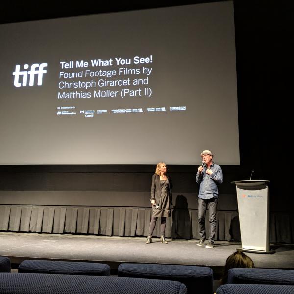 Catherine Russell and Matthias Müller in conversation at the TIFF Bell Lightbox