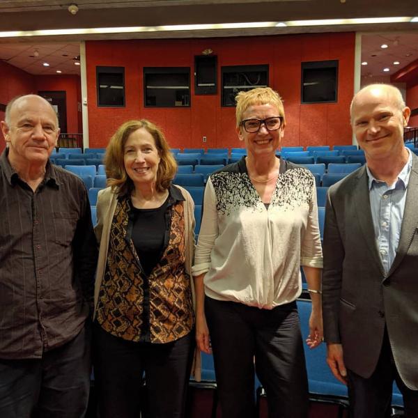 Group photo of Phil Hoffman, Janine Marchessault, Stefanie Schulte Strathaus, and Michael Zryd