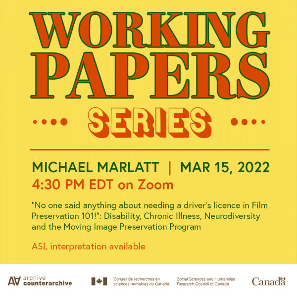 Michael Marlatt Working Paper posters